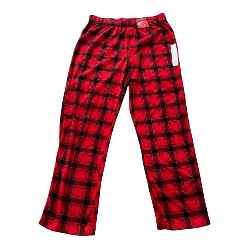 Wondershop Men's Red and Black Plaid Pajama Pants- M